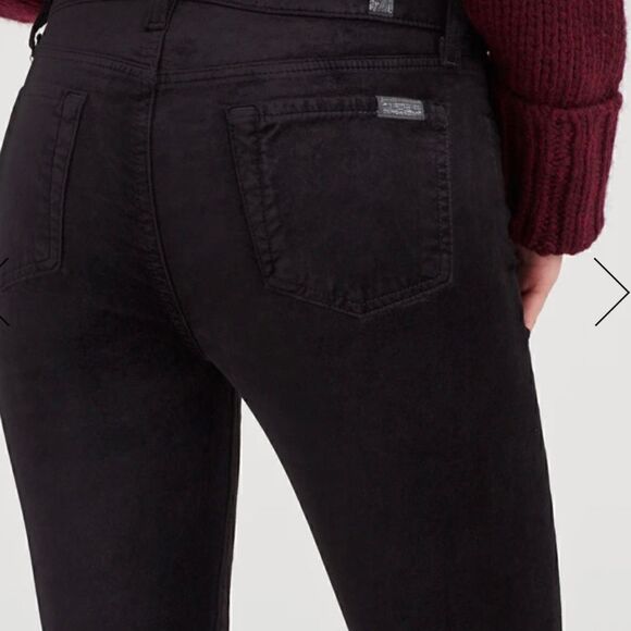 7 for all man kind black velvet 27 skinny - Picture 3 of 10